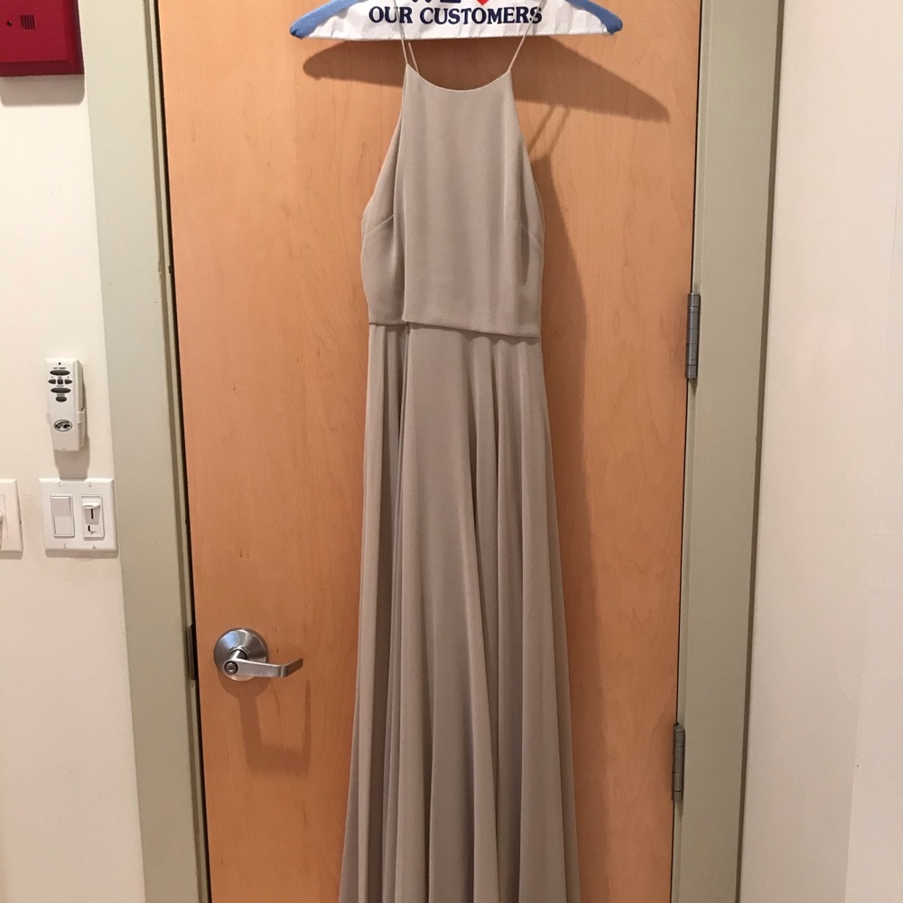 Jenny Yoo Luca Bridesmaid Dress Earl Grey Size 2/4